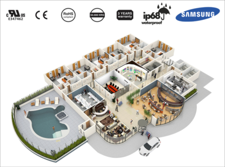 Chiếu sáng từng không gian sử dụng trong khách sạn