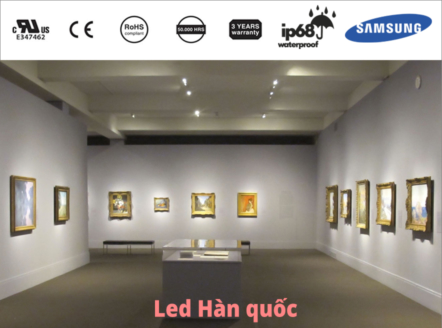 Đèn LED trong các viện bảo tàng và phòng trưng bày nghệ thuật