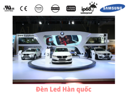 Đèn LED chiếu sáng trong các trung tâm đại lý ôtô