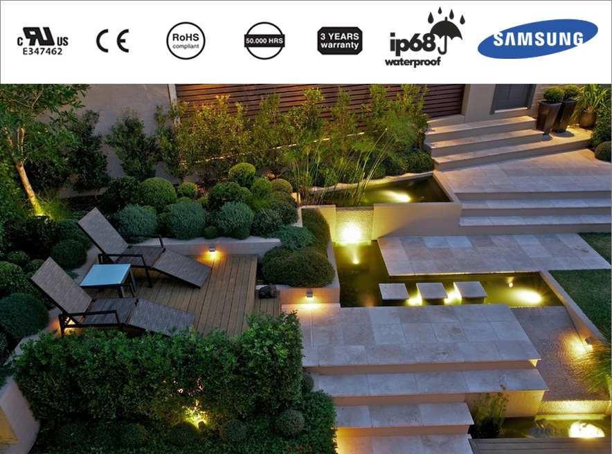 Xu hướng chiếu sáng cảnh quan sân vườn bằng đèn LED pha