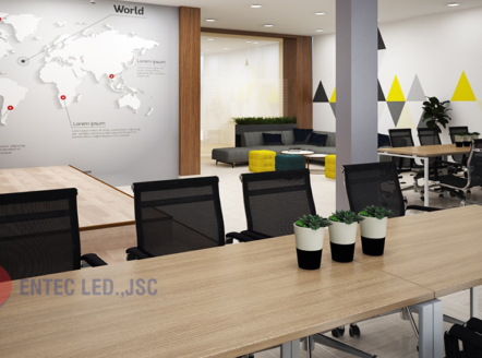 Đèn LED văn phòng mang lại hứng khởi hiệu quả công việc