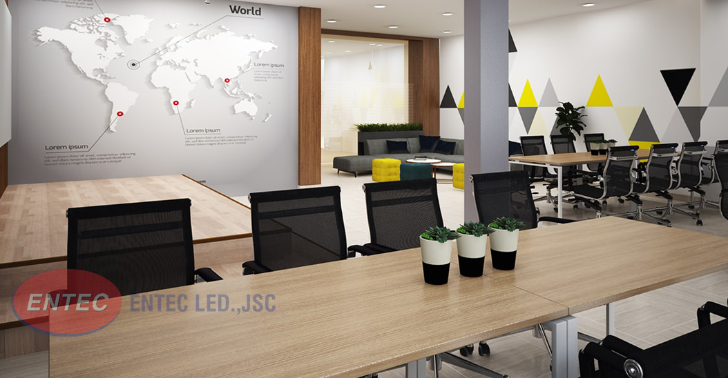 Đèn LED văn phòng mang lại hứng khởi hiệu quả công việc