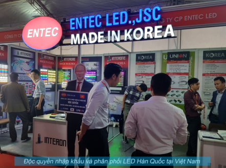 ENTEC LED.,JSC là đơn vị độc quyền nhập khẩu và phân phối LED Hàn Quốc và nguồn cấp 12v
