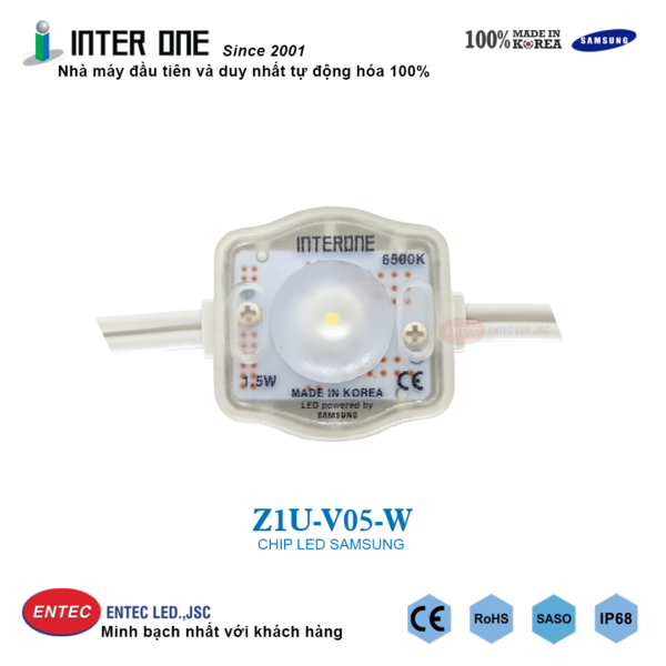 Led 1 bóng INTER ONE siêu sáng 100% Made in Korea