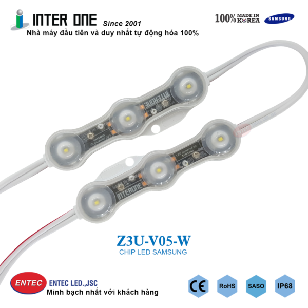 Z3U-V05-SS-6500K-(1) Led module LED 3 bóng Hàn Quốc INTERONE 100% Made in Korea