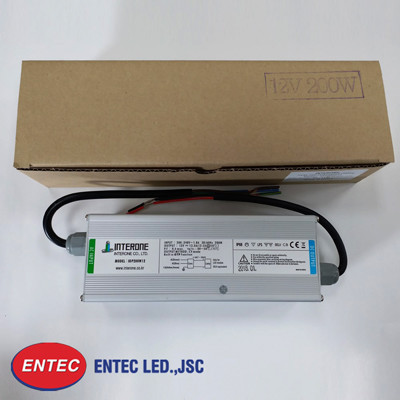 Bộ nguồn led chống nước cao cấp 200w interone do entec phân phối