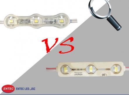 Phân biệt module LED 3 bóng có len chính hãng Hàn Quốc Interone với module LED 3 bóng khác, hàng giả, nhái trên thị trường