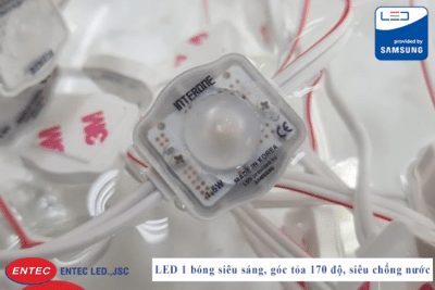 LED 1 bóng siêu sáng, góc tỏa lớn nhất 170 độ