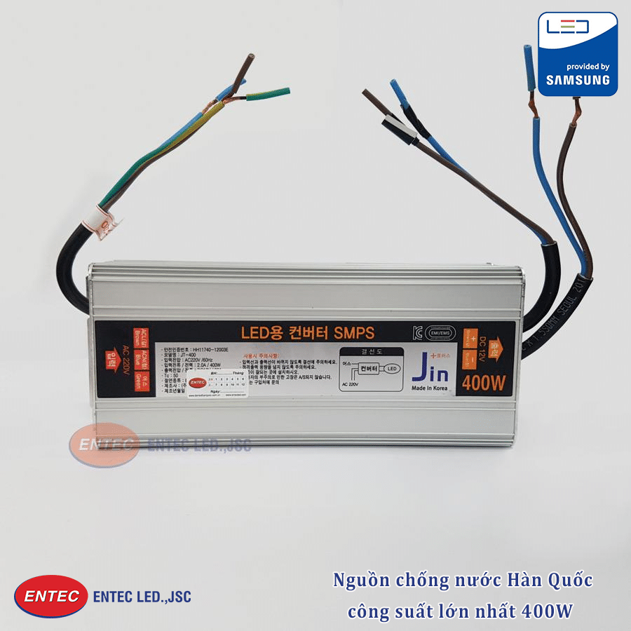 Cấu tạo nguồn JIN chống nước Hàn Quốc 400W
