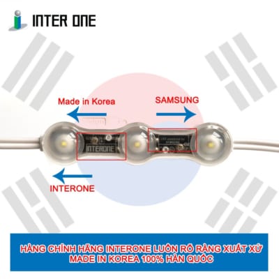 LED rõ ràng xuất xứ 100% Made In Korea
