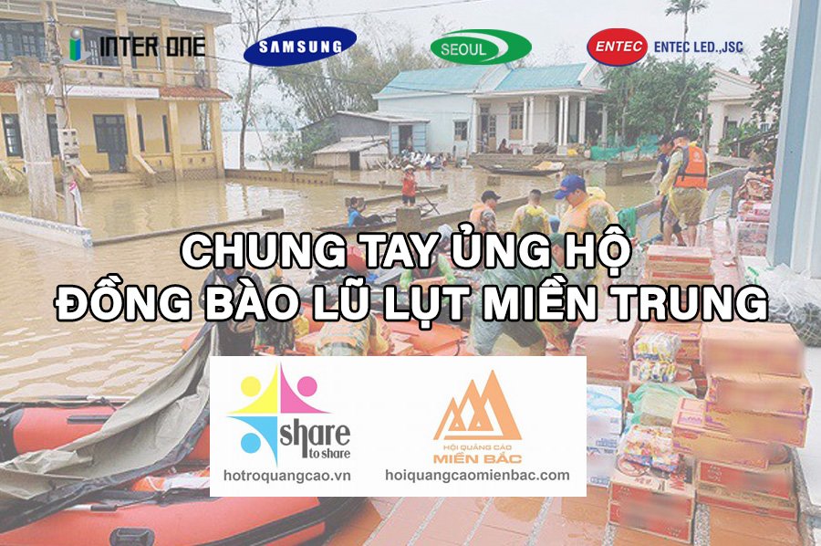 ENTEC LED., JSC phát động chương trình cứu trợ miền Trung