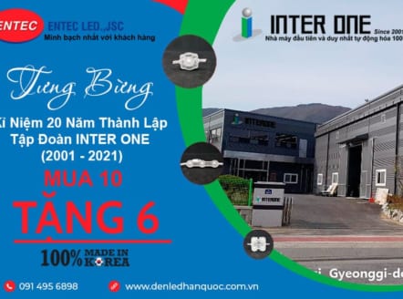Mua 10 tặng 6 nhân dịp kỷ niệm 20 năm thành lập Tập đoàn INTER ONE